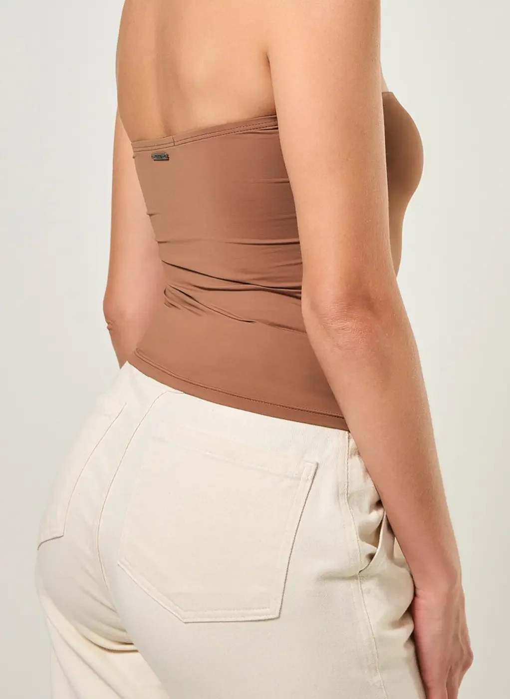 Blusa Tube Top Em Poliamida