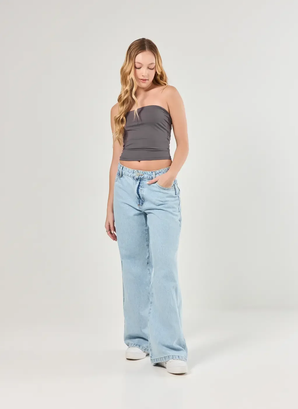 Blusa Tube Top Em Poliamida