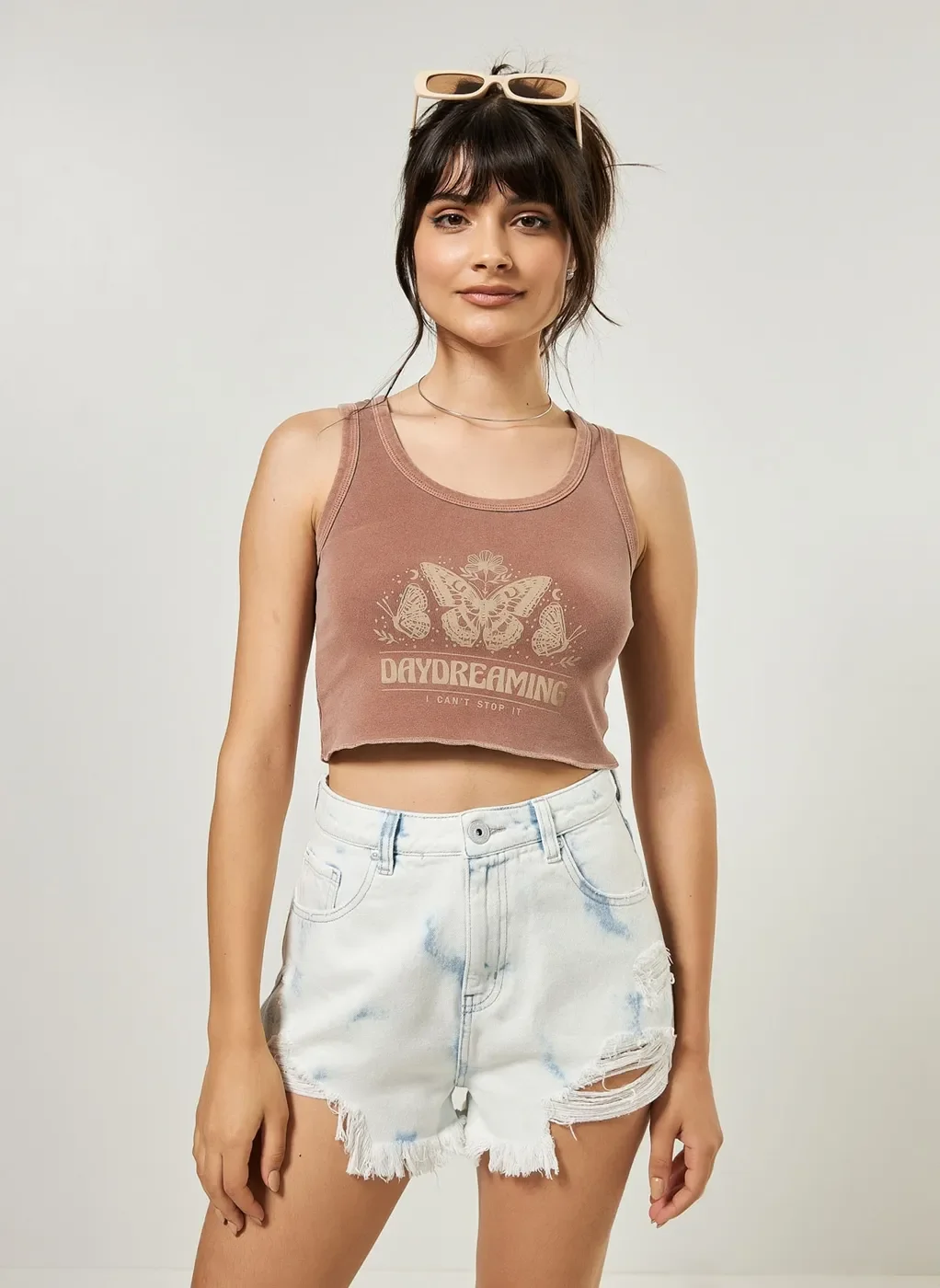 Short Jeans Delave Desfiado