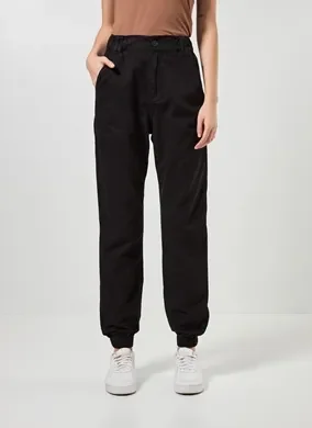 Calça Jogger Em Sarja Com Elástico