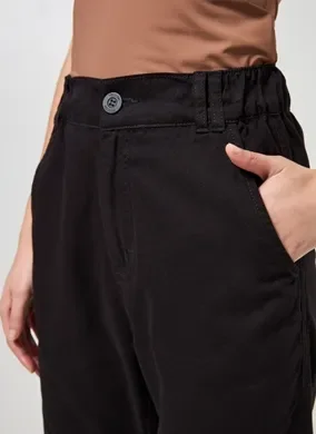 Calça Jogger Em Sarja Com Elástico