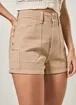 Short Em Sarja Caqui Utilitário