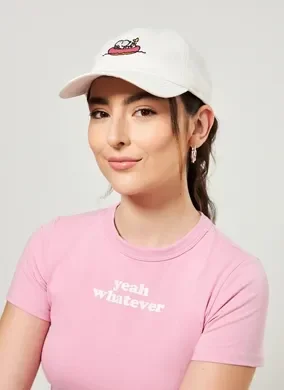 Boné Off-White Snoopy Bordado