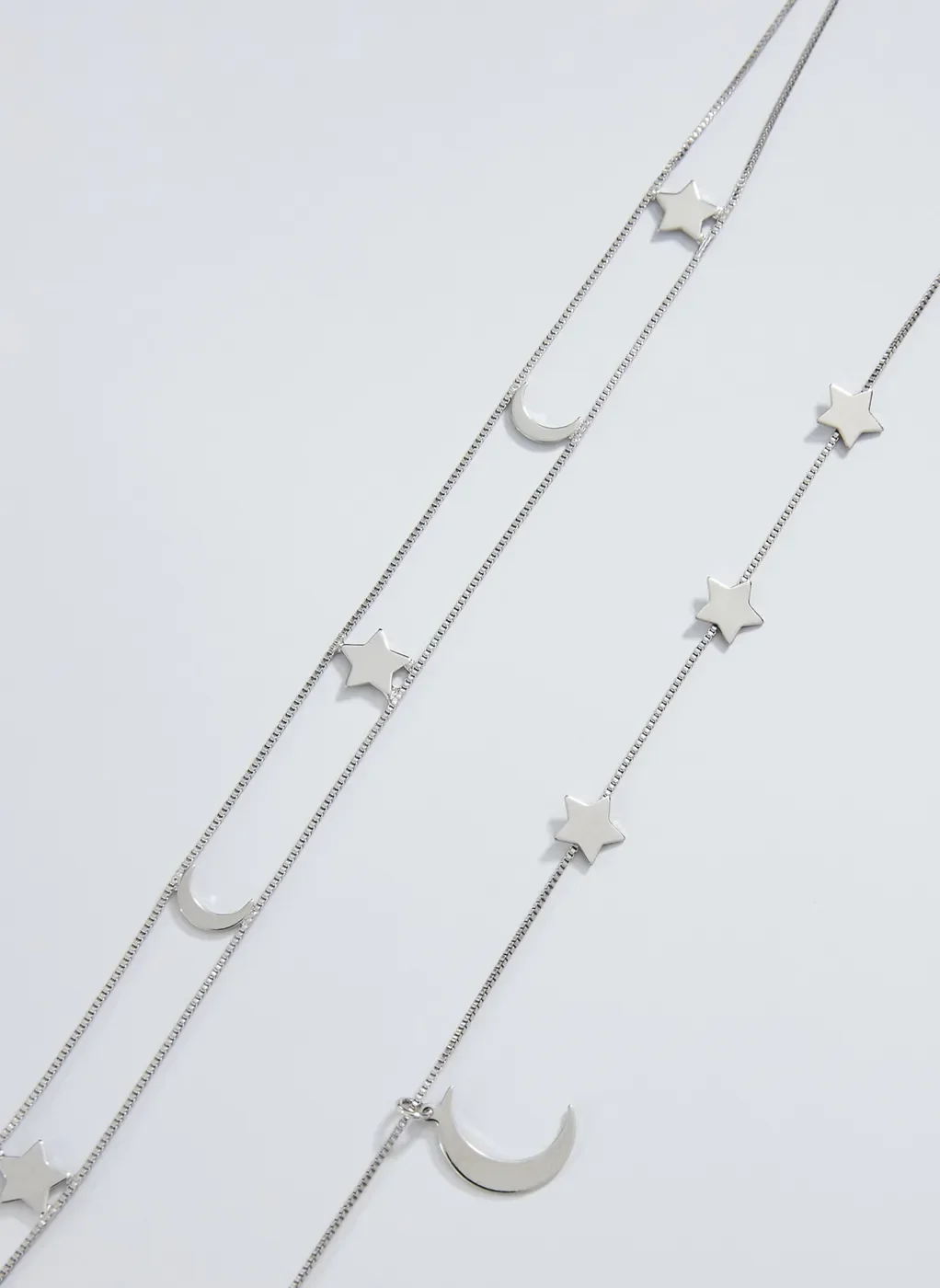 Kit Choker E Colar Lua E Estrelas