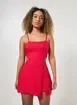Vestido Macaquinho Curto Com Fenda