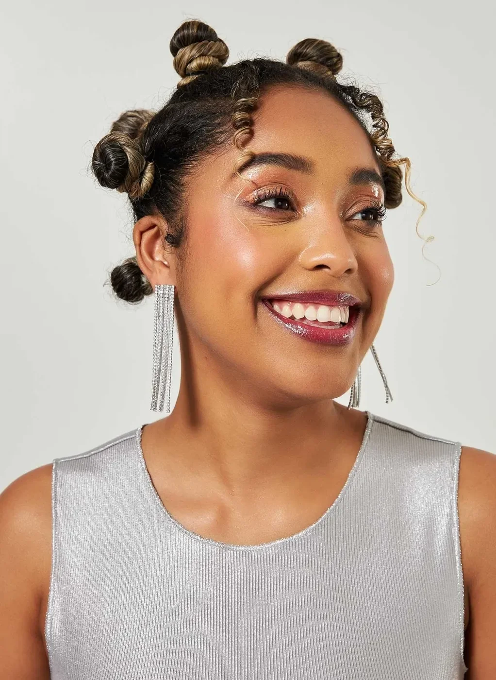 Brinco Franja De Strass