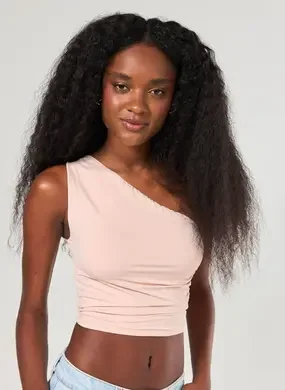 Blusa Ombro Único Em Poliamida