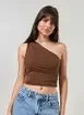 Blusa Ombro Único Em Poliamida