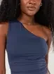 Blusa Ombro Único Em Poliamida