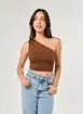 Blusa Ombro Único Em Poliamida