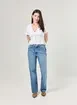 Calça Wide Leg Jeans De Cintura Alta