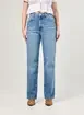 Calça Wide Leg Jeans De Cintura Alta