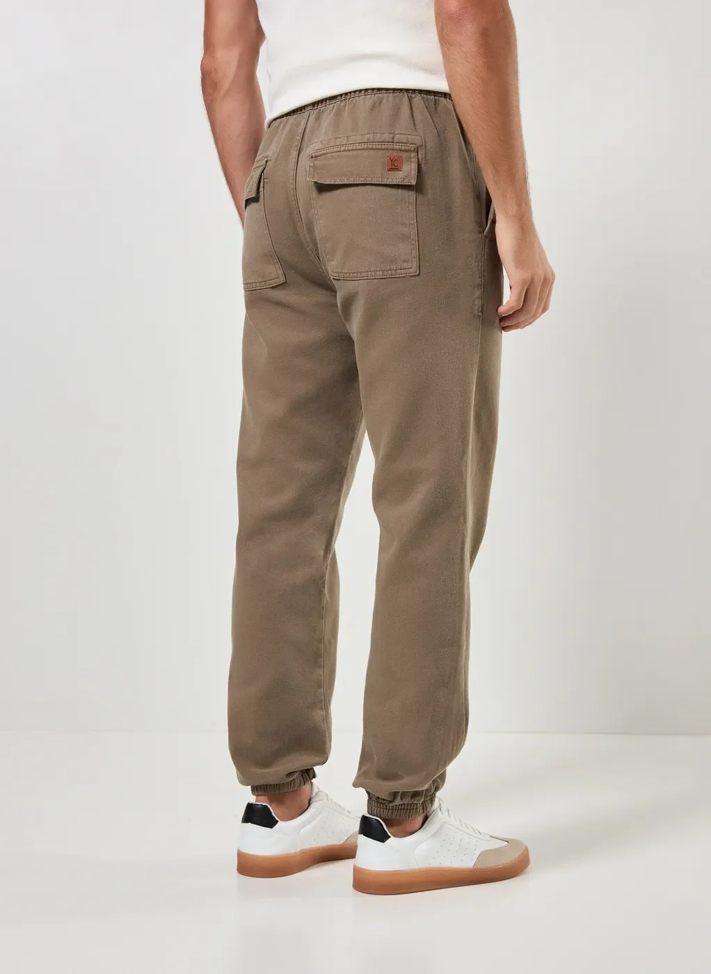 Calça Jogger Em Sarja