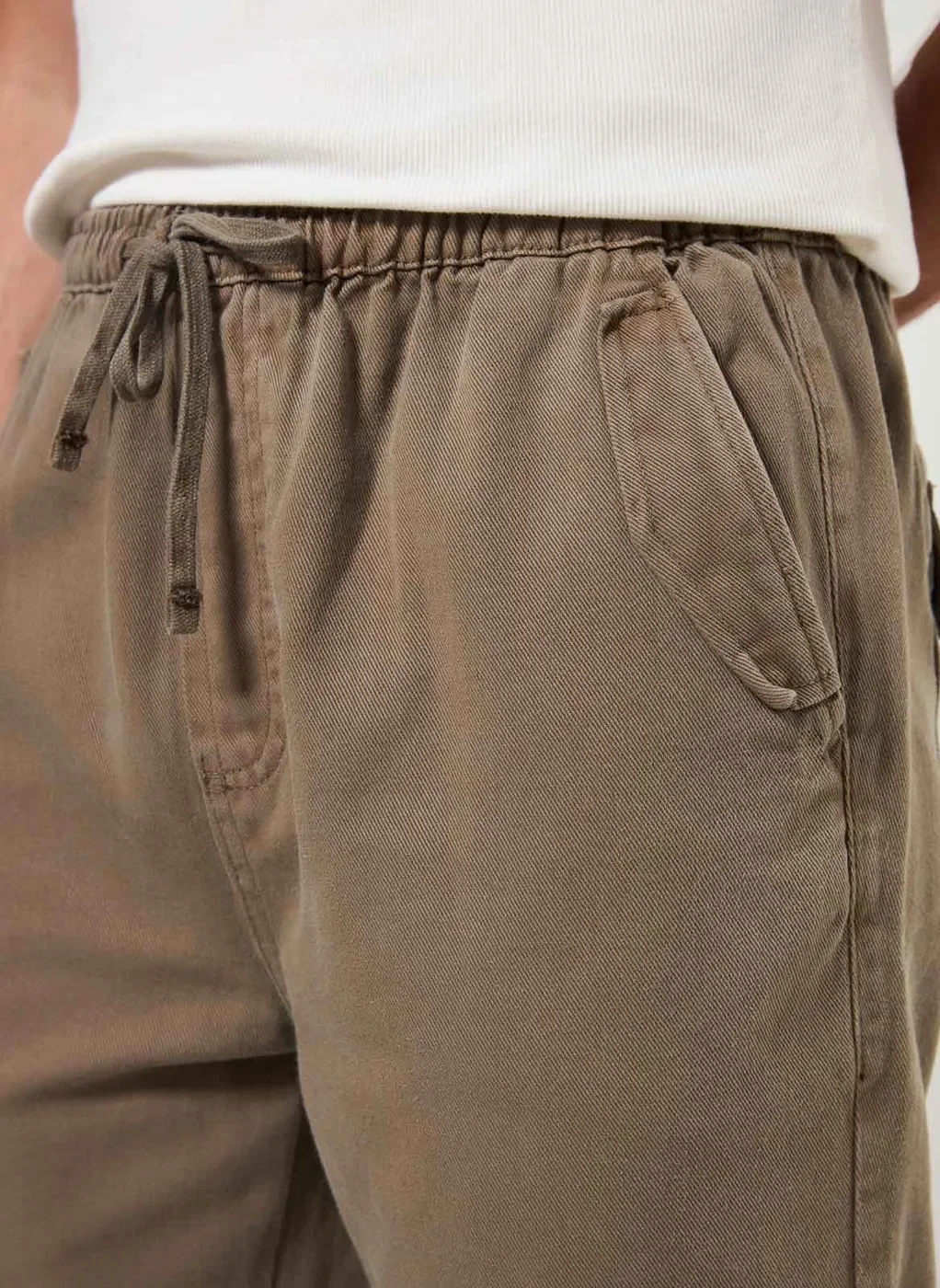 Calça Jogger Em Sarja