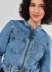 Jaqueta Jeans Biker