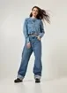 Jaqueta Jeans Biker