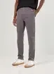 Calça Chino Slim Em Sarja Cinza Escuro