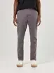 Calça Chino Slim Em Sarja Cinza Escuro