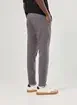 Calça Chino Slim Em Sarja Cinza Escuro