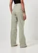 Calça Wide Leg Sarja Verde Seco