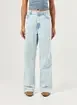 Calça Wide Leg Jeans Cintura Média