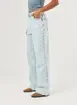 Calça Wide Leg Jeans Cintura Média