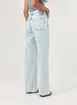 Calça Wide Leg Jeans Cintura Média