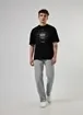 Camiseta Oversized Preta Estampa Energy