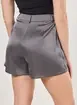 Short Em Cetim Chumbo