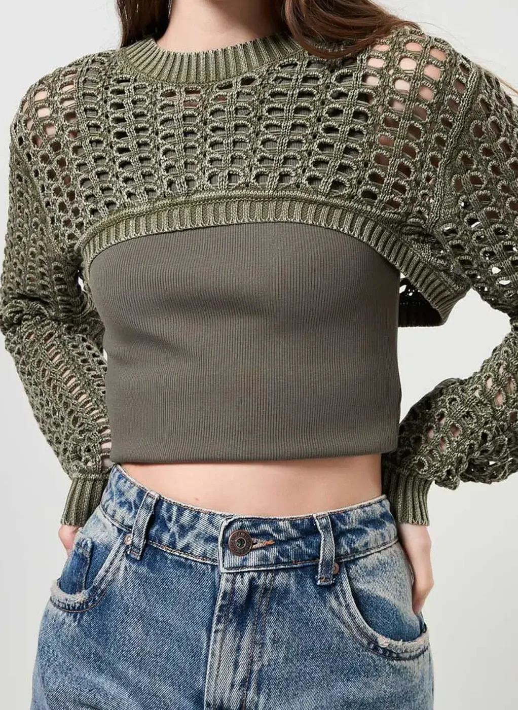 Super Cropped Tricô