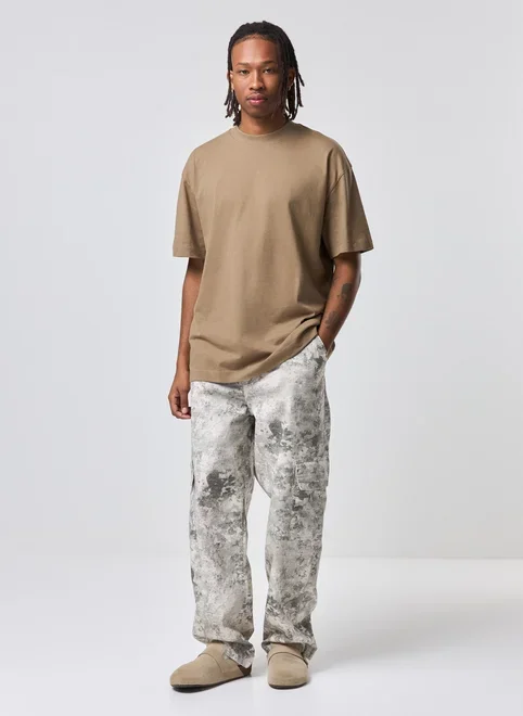 Camiseta Relaxed De Manga Curta