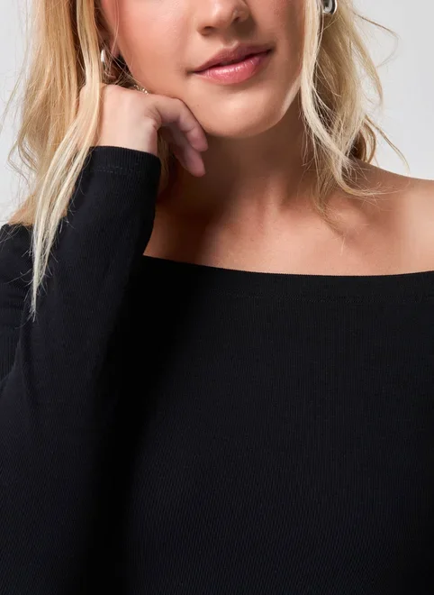 Vestido Midi De Manga Longa Com Fenda