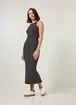 Vestido Tubinho Midi Listrado