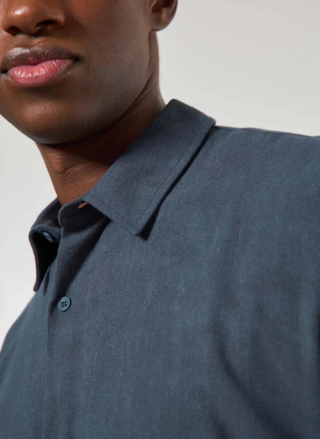 Camisa Com Linho Manga Curta