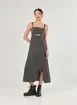 Vestido Midi Em Tecido Estonado