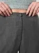 Calça Pantalona Em Tecido Preto Estonado