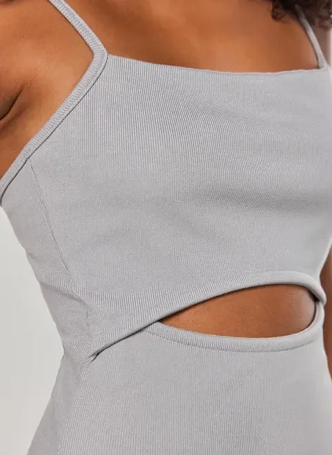 Vestido Tubinho Midi Com Abertura