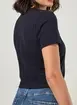 Blusa Mini Tee Azul Marinho Com Escrito