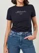 Blusa Mini Tee Azul Marinho Com Escrito