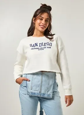 Moletom Off-White Bordado San Diego