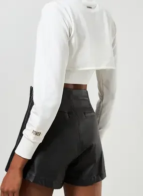 Top Com Sobreposição Manga Longa