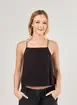 Blusa Preta Alcinhas Cruzadas
