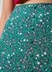 Saia Midi Verde Com Florzinhas