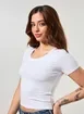 Blusa Básica Justa Manga Curta