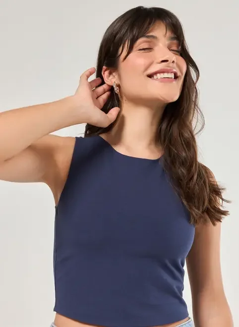 Regata Halter Barra Arredondada