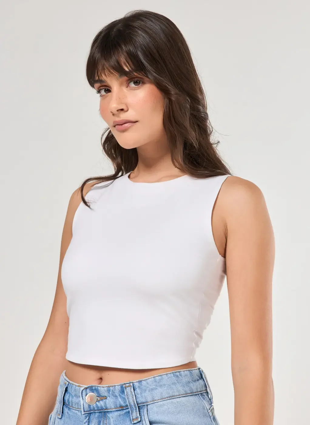 Regata Halter Barra Arredondada