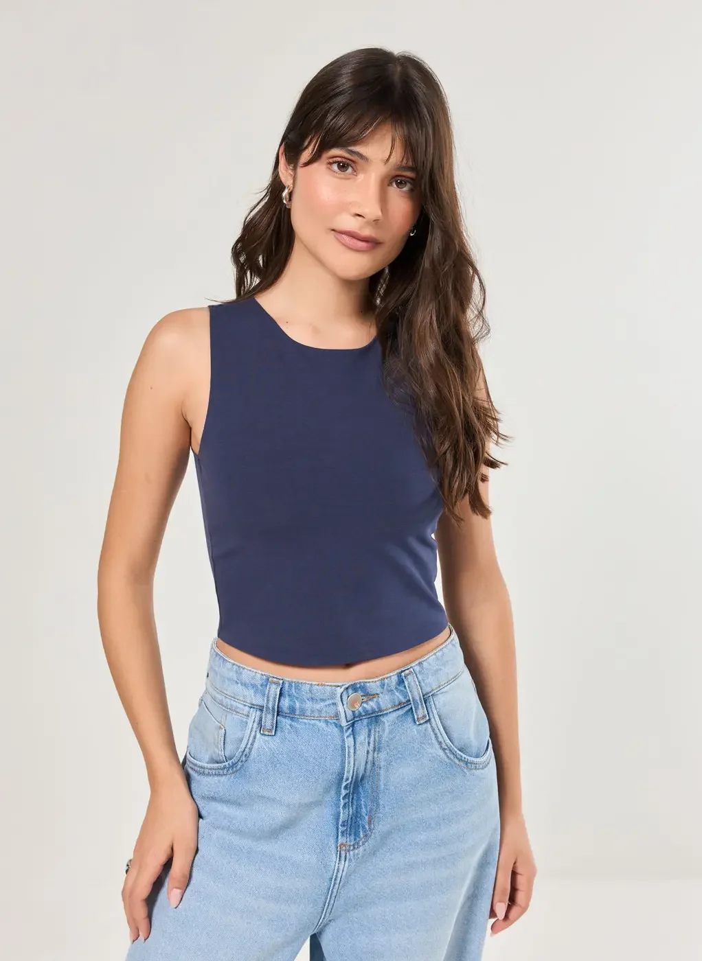 Regata Halter Barra Arredondada