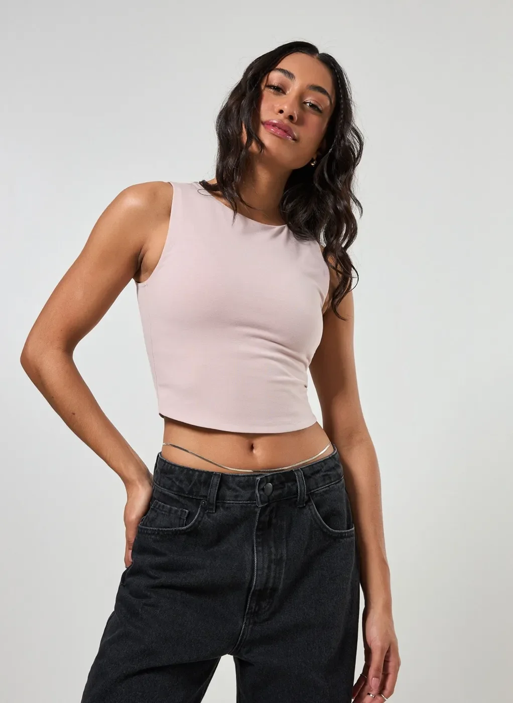 Regata Halter Barra Arredondada