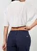Camisa Cropped Branca Com Brilho