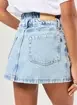 Saia Jeans Com Cós Duplo